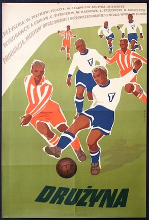 a poster of a football game