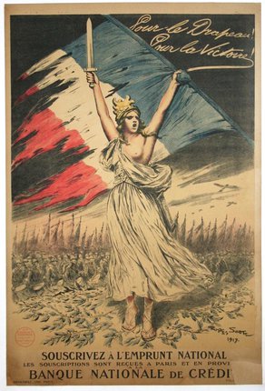 a woman holding a flag