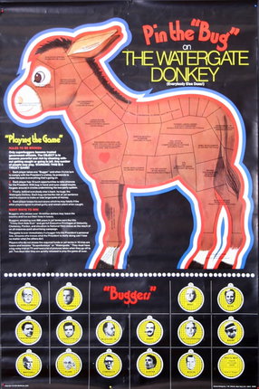 a poster with a donkey