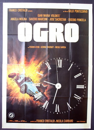 a movie poster with a clock