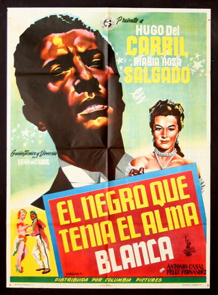 a movie poster with a man and woman