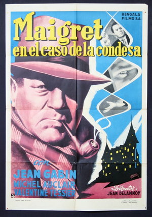 a poster of a man smoking a pipe