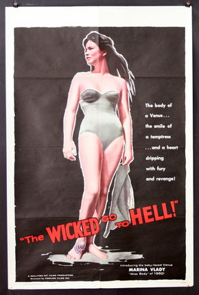 a poster of a woman in a swimsuit