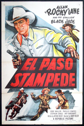 a movie poster of a man holding guns