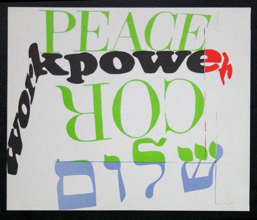 a piece of paper with different colored text