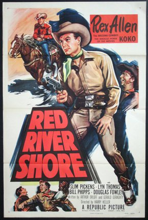 a movie poster with a cowboy holding a gun