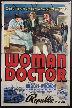 a poster of a woman doctor