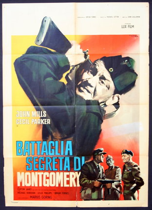 a movie poster with a man in a green uniform