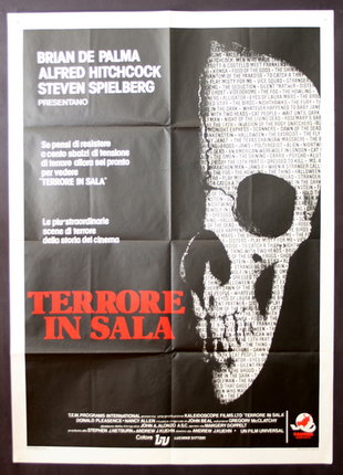 a poster with a skull on it