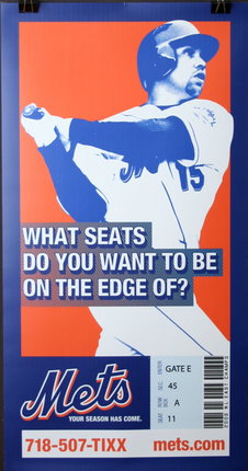 a poster of a baseball player