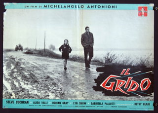 a movie poster of a man and a woman walking on a dirt road