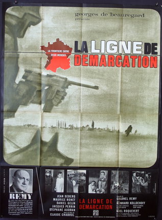 a poster with images of people and guns