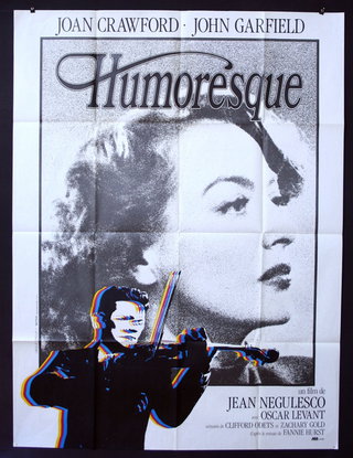 a poster of a man playing a violin