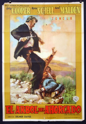 a movie poster of a man falling off a man