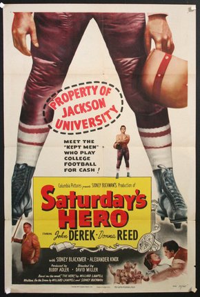 a movie poster of a man holding a baseball bat
