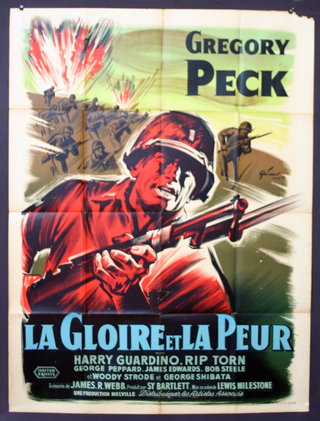 a movie poster of a soldier holding a gun