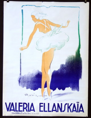 a poster with a woman in a tutu