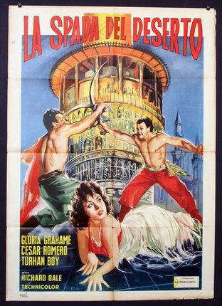 a movie poster of a man and a woman fighting