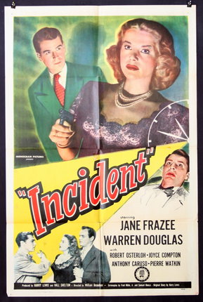 a movie poster with a woman holding a gun and a man in a suit