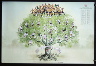 a tree with many people in the middle