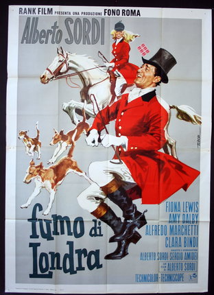 a poster of a man and a woman riding horses