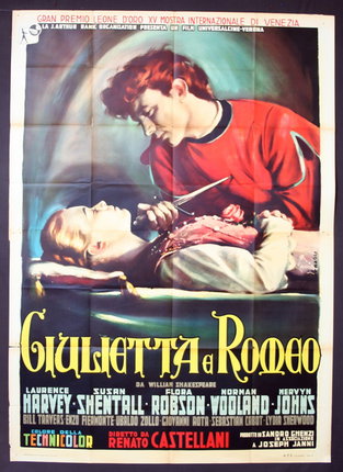 a movie poster of a man cutting a woman's hair