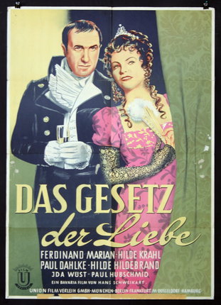 a poster of a man and a woman