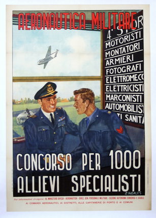 a poster of two men in uniform