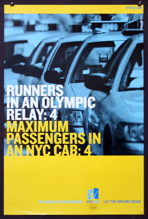 a poster with text and cars