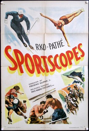 a movie poster of a man skiing