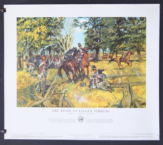 a painting of soldiers on horses