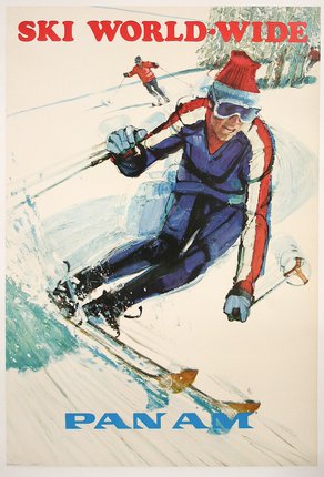 a man skiing down a slope