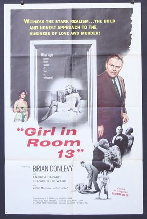 a movie poster with a man and woman