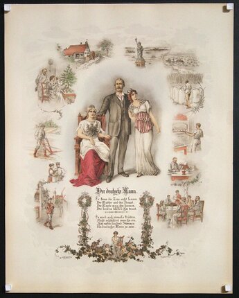 a man and woman in formal attire