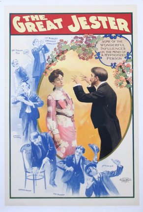 a poster of a man and woman