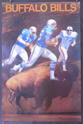 vintage buffalo bills poster