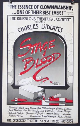 a poster of a stage blood