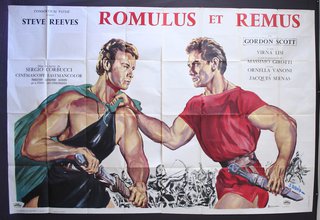 a poster of two men holding swords