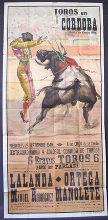 a poster of a bull rider