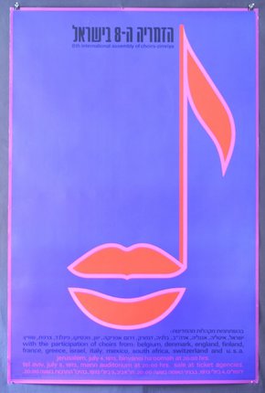 a poster with a note and lips