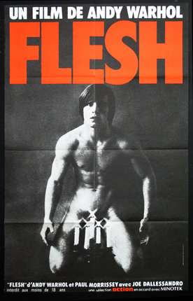 a poster of a man with a naked body