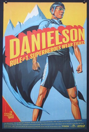 a poster of a man wearing a cape