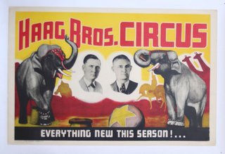 a poster of circus performers