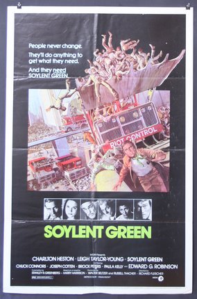 a movie poster with a group of people on top of a fire truck
