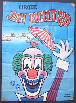 a poster of a clown
