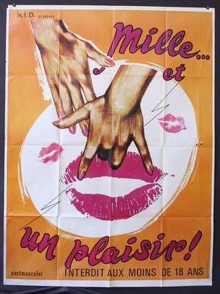 a poster of hands and lips