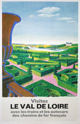 a poster of a garden
