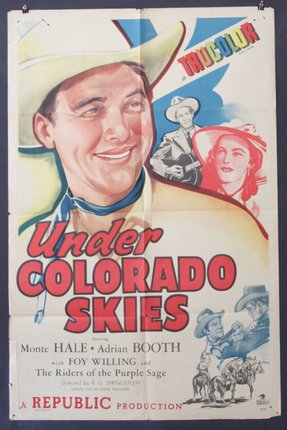 a poster of a man in a cowboy hat