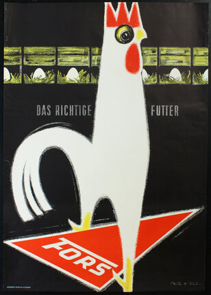 a poster of a chicken