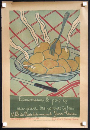 a poster with a bowl of food